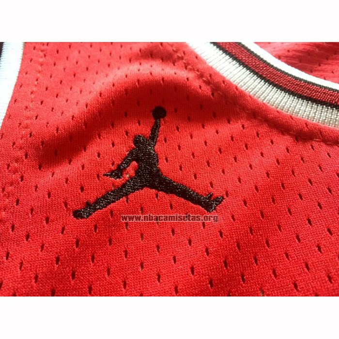 Camiseta Michael Jordan NO 23 Rojo Negro